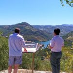 viewpoint in douro looking to the river between mountains