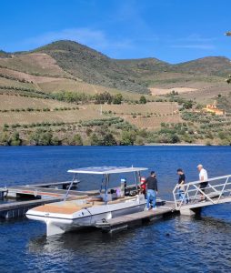 electric boat in douro valley